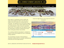 Tablet Screenshot of lunenburgwaterfront.ca
